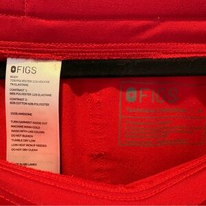 Figs Red Zamora Scrub pants